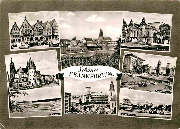 Frankfurt Main Stadion Hauptwache Flughafen Eschenheimer Tor Roemer