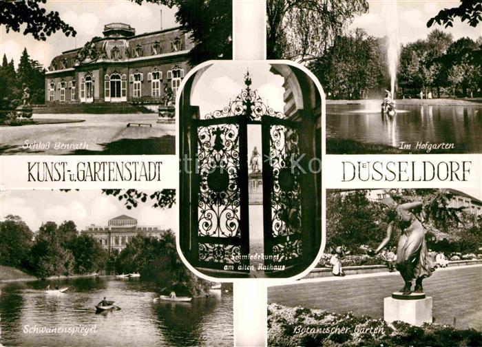 DuessELDORF  CITY Schloss Benrath Hofgarten Schwanenspiegel Botanischer Garten