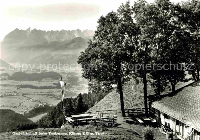 Koessen Tirol Gastwirtschaft Taubensee