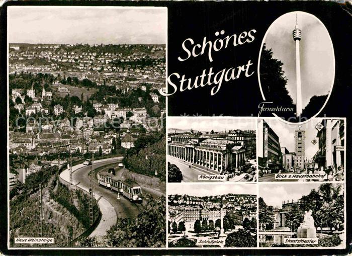 STUTTGART  CITY Neue Weinsteige Schlossplatz Staatstheater Koenigsbau