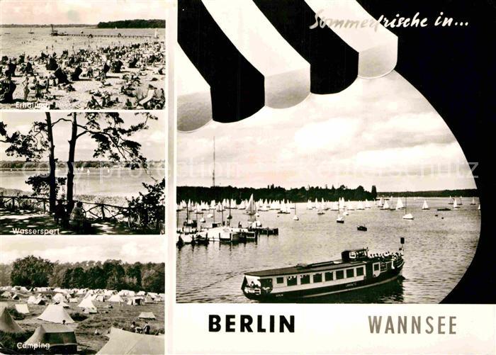 BERLIN  CITY Wannsee Strand Wassersport Camping