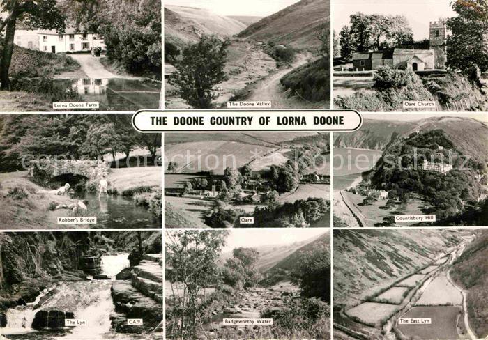 Minehead West Somerset Lorna Doone Farm Rubbers Bridge Church