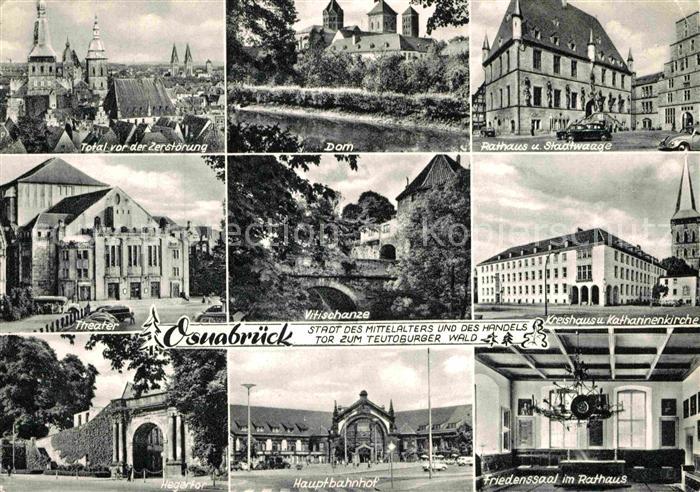 Osnabrueck Theater Dom Rathaus Stadtwaage Hauptbahnhof Vitischanze
