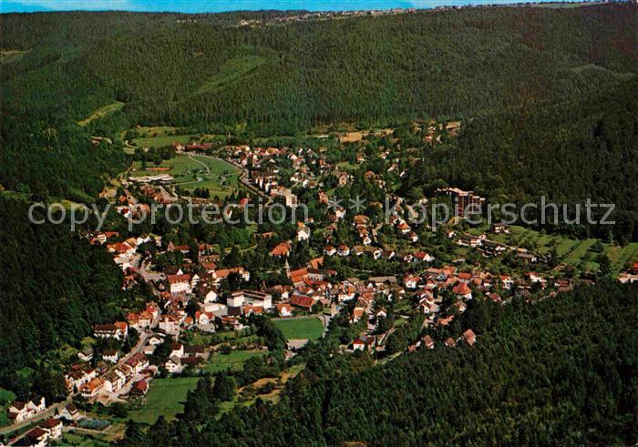 Bad Herrenalb Heilbad Heilklimatischer Kurort im Schwarzwald Fliegeraufnahme