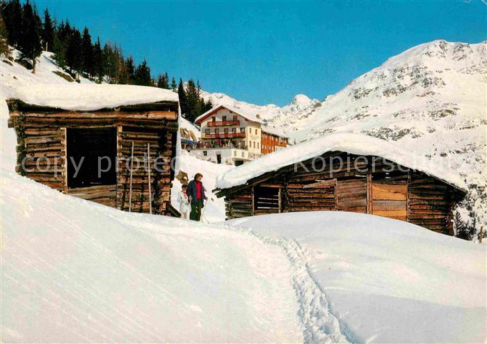 Soelden oetztal Gasthof Sonnenplatte Gaislachalm Winterpanorama oetztaler Alpen