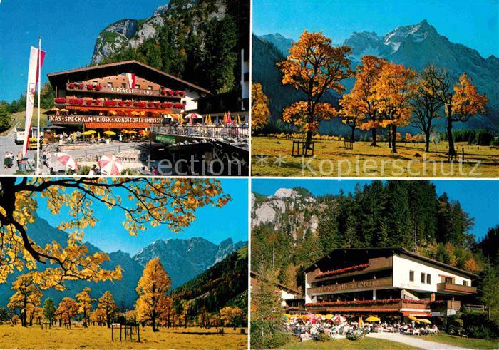Eng Hinterriss Tirol Alpengasthof Alpencafe Grosser Ahornboden Herbststimmung