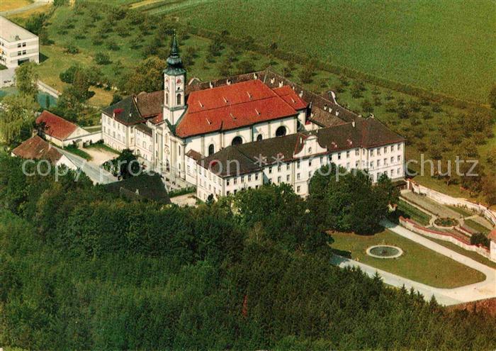 Ebenhausen Isartal  Kloster Schaeftlarn Hubschrauberaufnahme Luftaufnahme