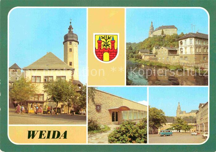 Weida Thueringen Rathaus Markt Osterburg Konsumgaststaette Gerberkeller Platz de