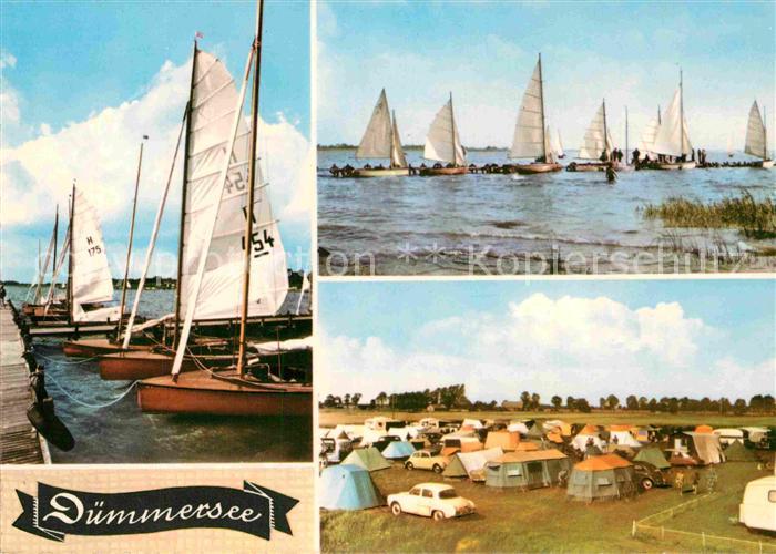 Lembruch Bootssteg Segelboote Campingplatz