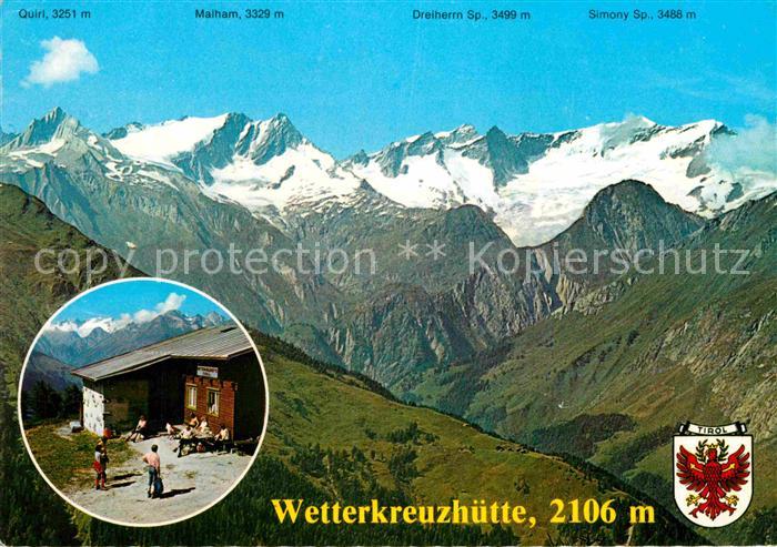 Virgen Wetterkreuzhuette Alpenpanorama