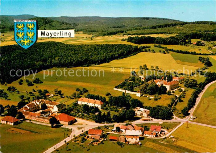 Mayerling Baden Altes Jagdschloss Karmeliterinnenkloster Fliegeraufnahme