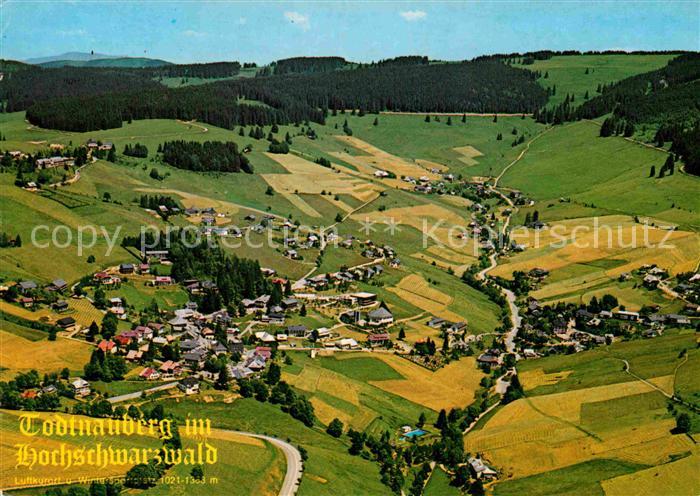 Todtnauberg Luftkurort im Schwarzwald Fliegeraufnahme