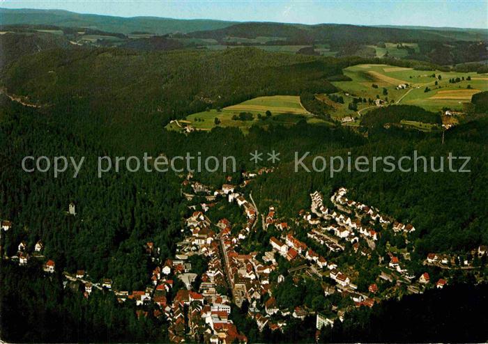 Triberg Schwarzwald Fliegeraufnahme