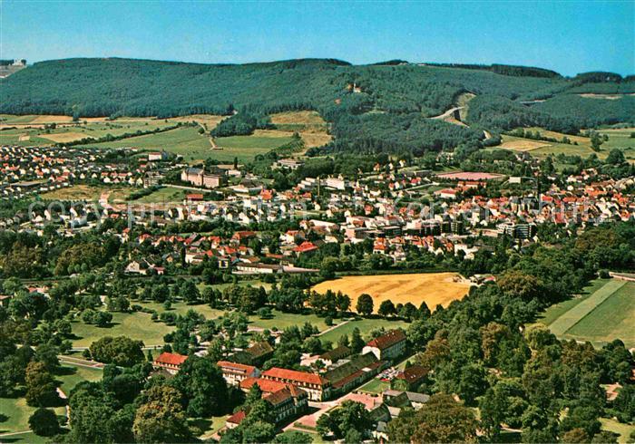 Bad Driburg im Eggebirge am Teutoburger Wald Fliegeraufnahme