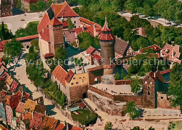 NueRNBERG  CITY Burg Erbauer Kaiser Konrad I Altstadt Fliegeraufnahme