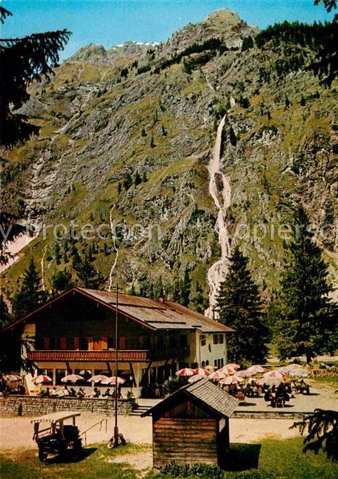 Oberstdorf Berggasthof Oytalhaus Wasserfall