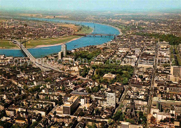 DuessELDORF  CITY am Rhein Fliegeraufnahme