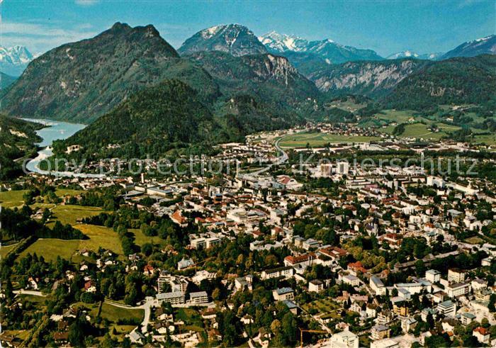 Bad Reichenhall mit Saalachsee Alpenpanorama Fliegeraufnahme