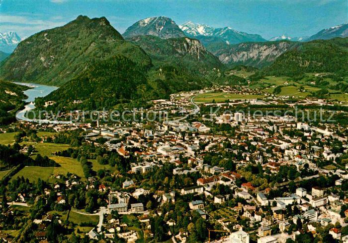 Bad Reichenhall mit Saalachsee Alpenpanorama Fliegeraufnahme