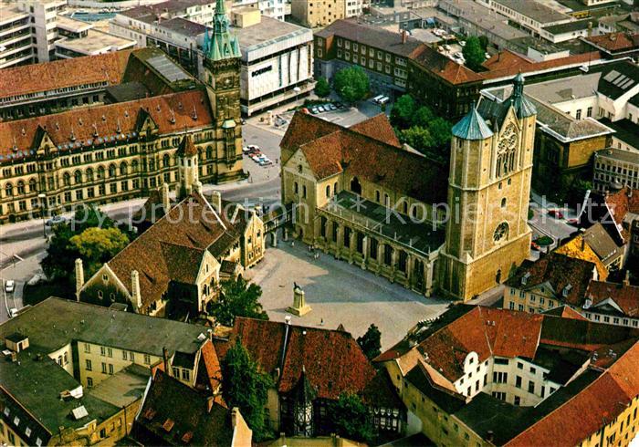 BRAUNSCHWEIG  CITY Burgplatz und Rathaus Fliegeraufnahme