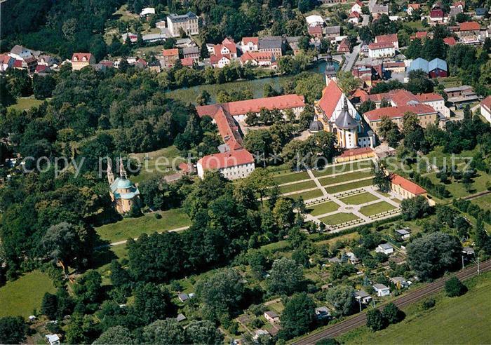 Neuzelle Ehemaliges Zisterzienserkloster Pfarrkirche Fliegeraufnahme