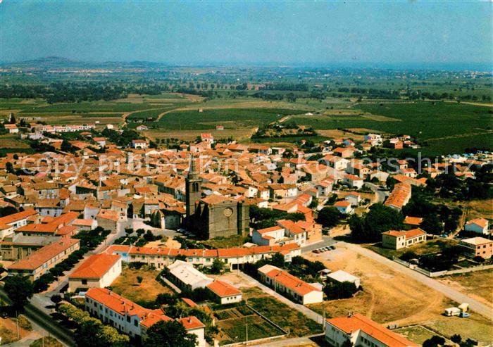 Vias-sur-Mer Vue par avion sur l'ensemble de la ville