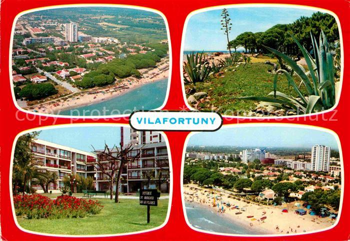 Cambrils Strand Vilafortuny Hotel Strandpromenade Fliegeraufnahme