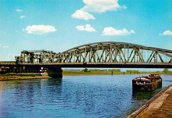 Zutphen Ijsselbrug Bruecke Frachtkahn