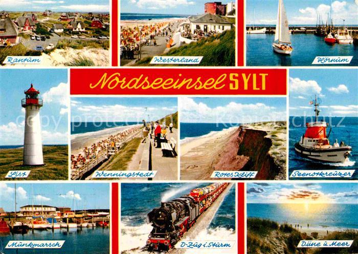 Insel Sylt Rantum Westerland Hoernum List Wenningstedt Munkmarsch Duene Leuchttu