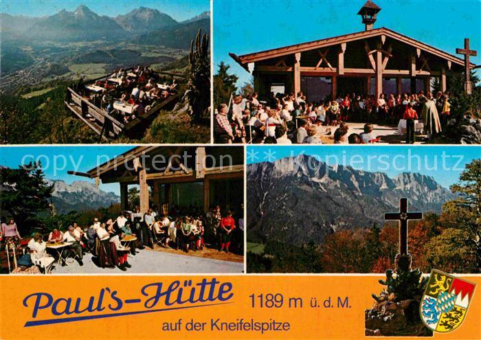 Maria Gern Pauls Huette Kneifelspitze Gipfelkreuz Alpenpanorama