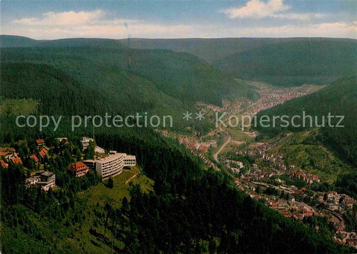 Bad Wildbad Kurort im Schwarzwald Fliegeraufnahme
