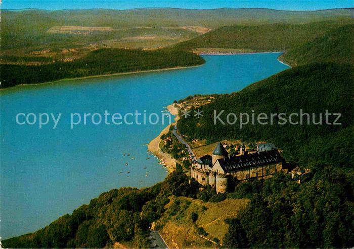 Waldeck Edersee Schloss Fliegeraufnahme