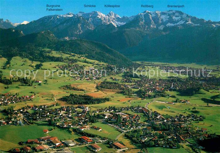 Pfronten Ostallgaeu Bayern Allgaeuer Alpen Fliegeraufnahme