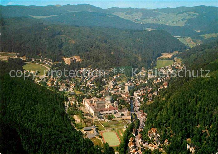 St Blasien Heilklimatischer Kneippkurort Schwarzwald Fliegeraufnahme
