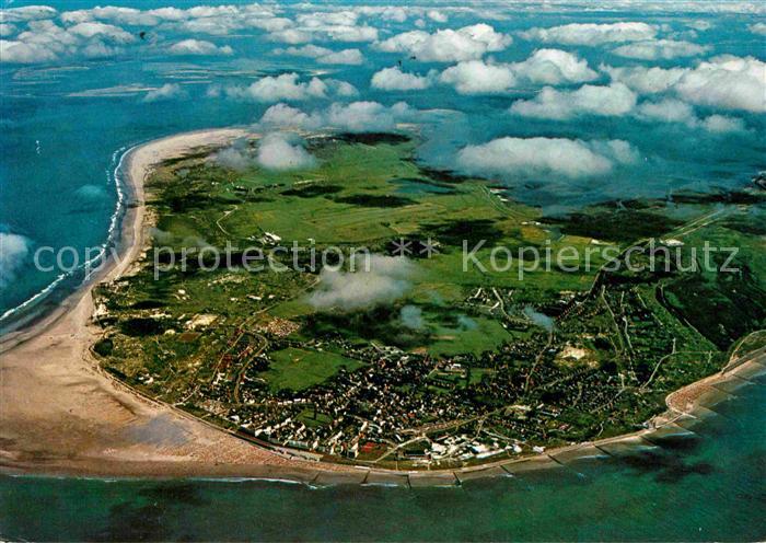 BORKUM Nordseebad Niedersachsen Nordseeinsel Fliegeraufnahme