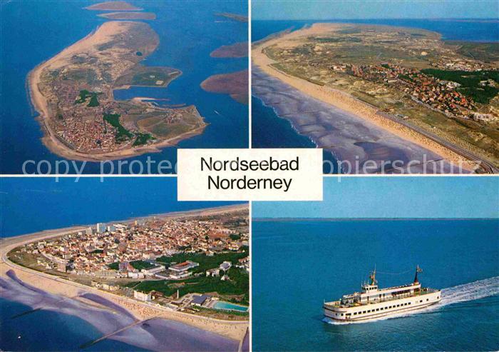 Norderney Nordseebad Faehre Fliegeraufnahmen