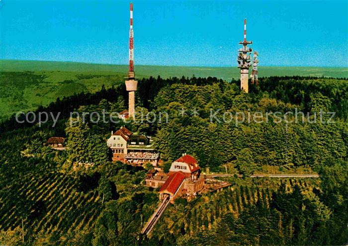 Heidelberg Neckar Berghotel Koenigstuhl Sender Fliegeraufnahme