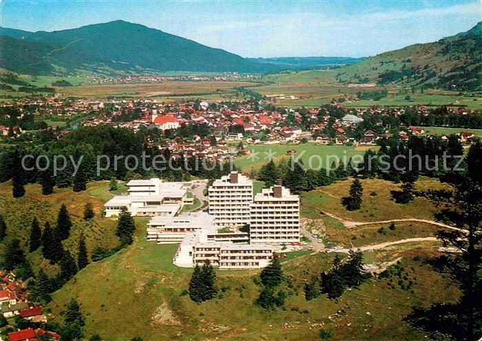 OBERAMMERGAU Bayern Rheumaklinik Fliegeraufnahme