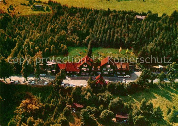 Bischofsheim Rhoen Berggasthof Pension Rhoenhaeuschen Fliegeraufnahme