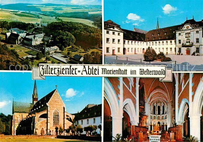 Marienstatt Westerwald Zisterzienserabtei Kloster Kirche Fliegeraufnahme