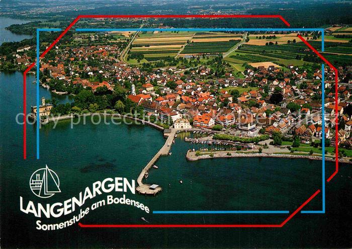 Langenargen Bodensee Hafen Fliegeraufnahme