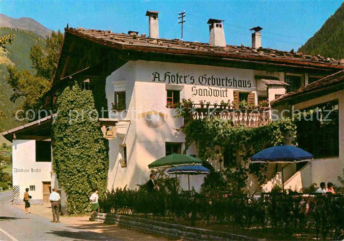 St Leonhard Passeier Gaststaette Sandwirt Andrea Hofers Geburtshaus