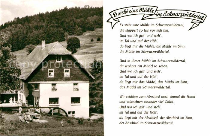 Grafenhausen Schwarzwald Pension Tannenmuehle Gedicht