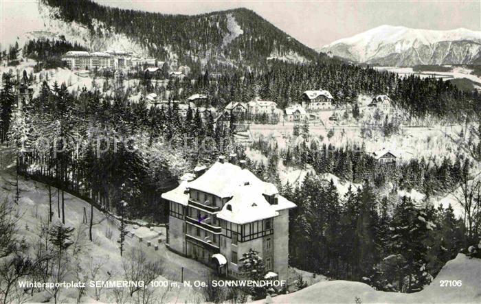 Semmering Niederoesterreich Sonnwendhof