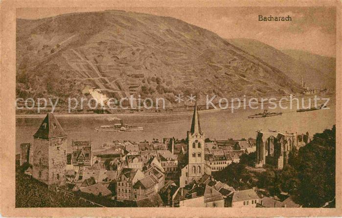 Bacharach Rhein Panorama