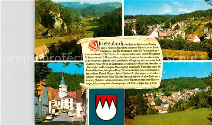 Obertrubach Platz Kirche Teilansicht