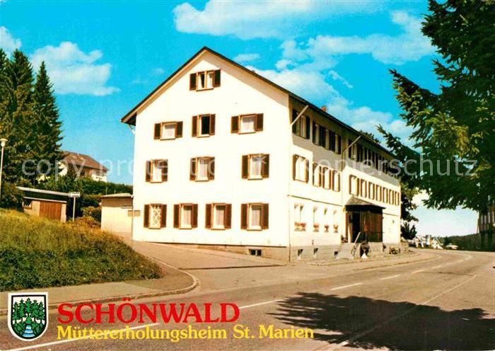 Schoenwald Schwarzwald Muettererholungsheim Sankt Marien