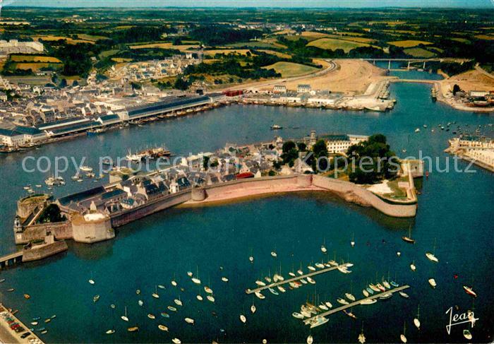 Concarneau Finistere Fliegeraufnahme Hafen