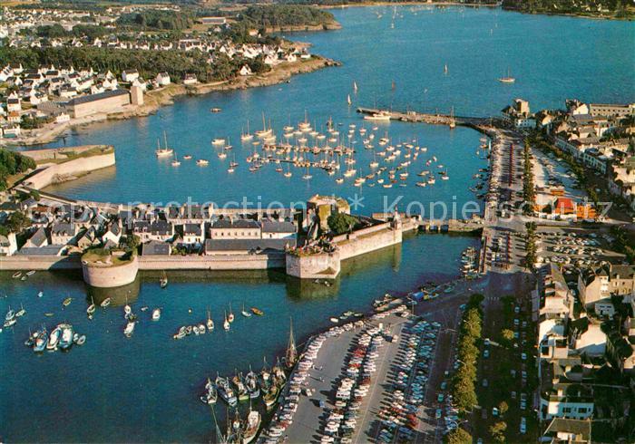 Concarneau Finistere Fliegeraufnahme Hafen