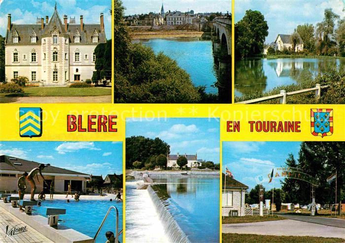 Blere Schloss de Fonteney Schwimmbad Campingplatz Fluss